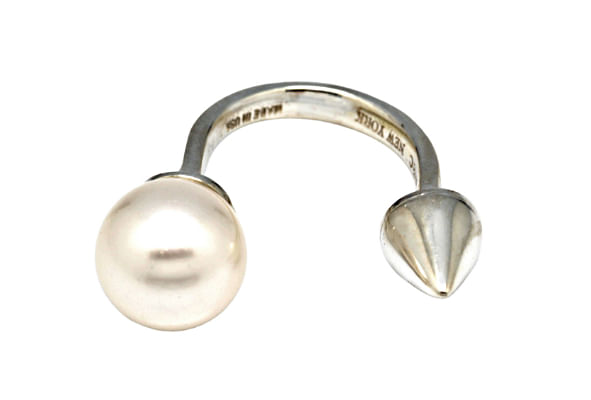 how to wear open ended rings AVEC NEW YORK nikki pearl open ring.jpg